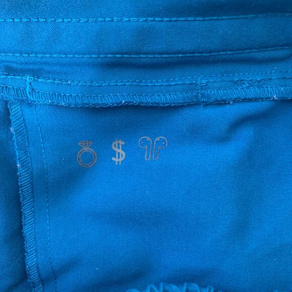 Figs women's teal 1652 Alps Blue Yola Skinny Straight Leg scrub pants SZ XXS - Picture 10 of 13